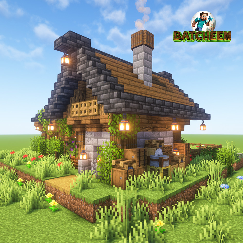 Rustic Medieval House - Minecraft Build by Batcheen