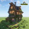 Rustic medieval house Minecraft build by Batcheen