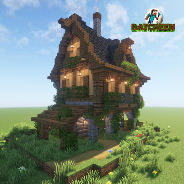 Rustic medieval house Minecraft build by Batcheen