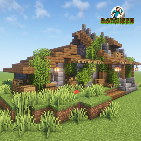 Rustic Stone House Minecraft build by Batcheen