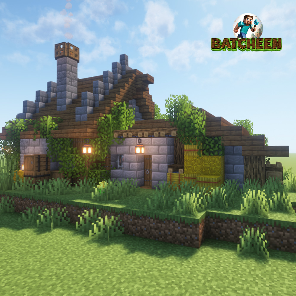 Rustic Stone House - Minecraft Build by Batcheen