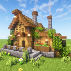 Rustic Wooden House Minecraft build by Batcheen Rustic Wooden House Minecraft build by Batcheen